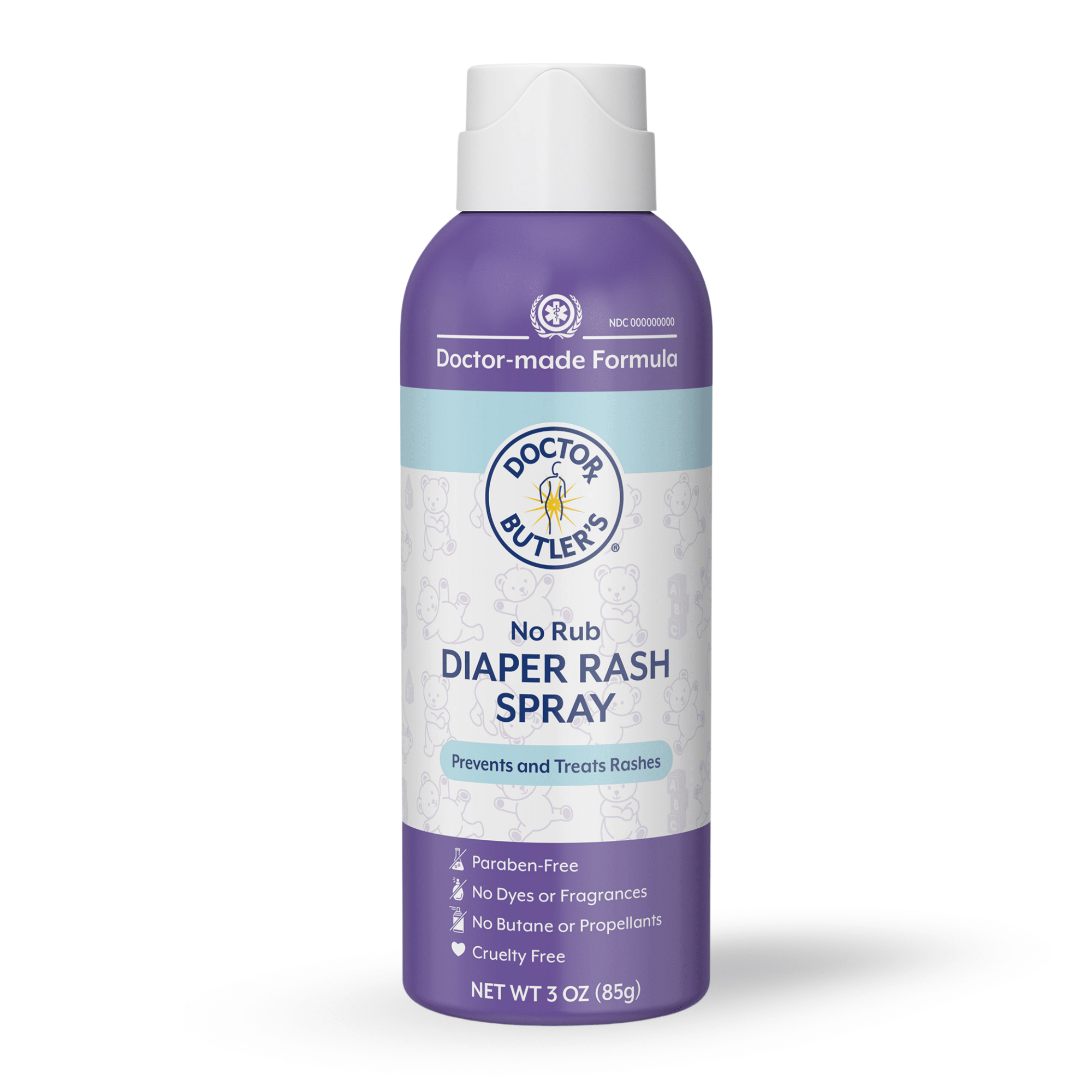 No-Rub Diaper Rash Spray – Doctor Butler's