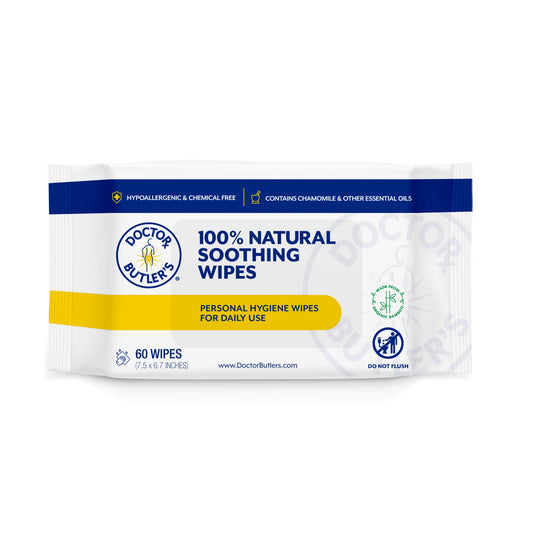 100% Natural Soothing Wipes