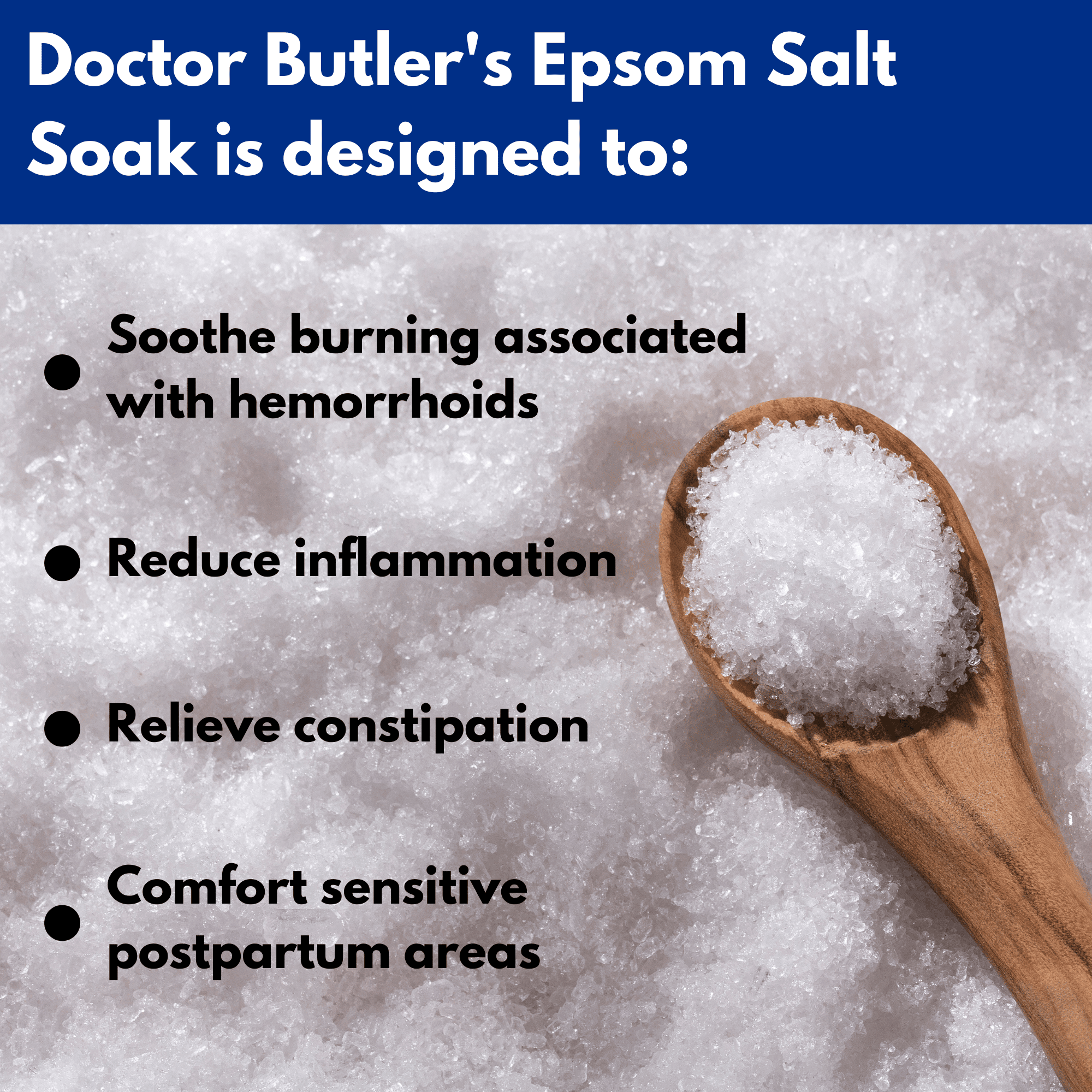 Epsom Salt for Hemorrhoid Soothing by Doctor Butler's