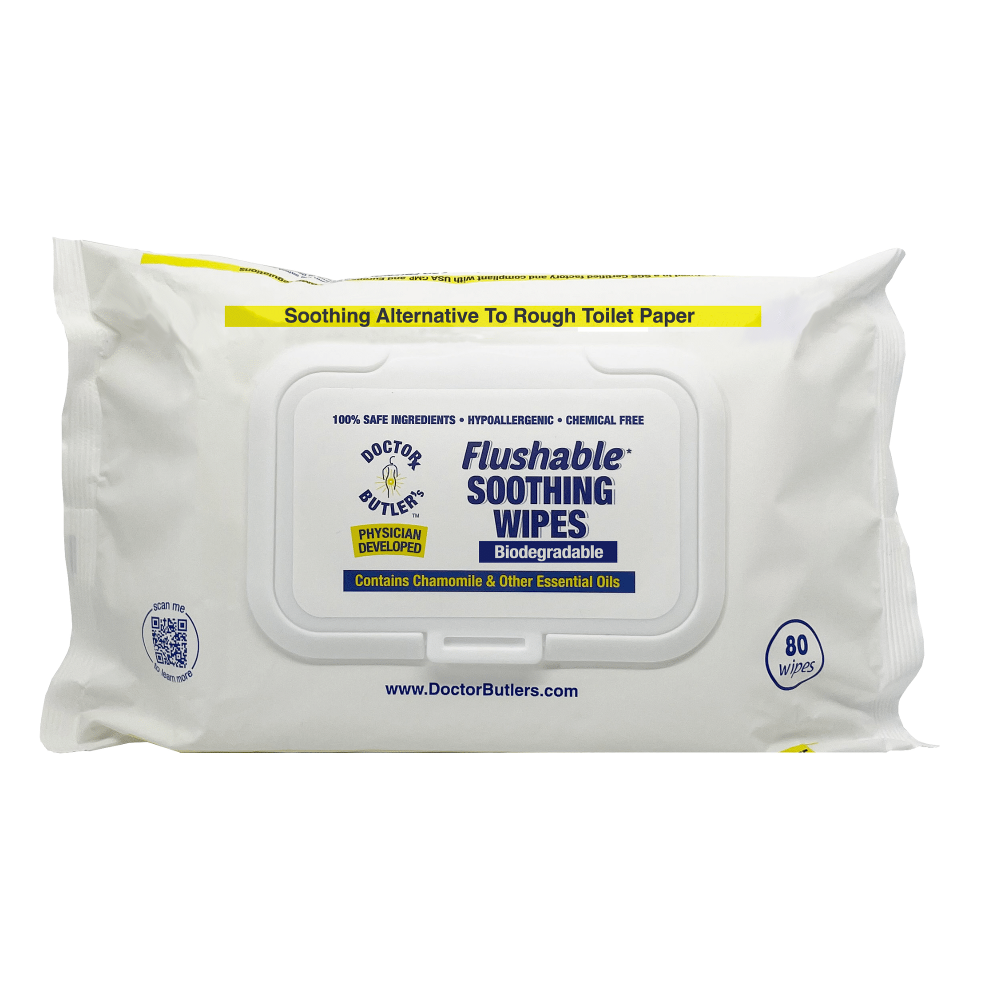 Doctor Butler's Soothing Flushable Wipes
