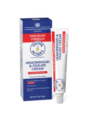 Doctor Butler's Hemorrhoid & Fissure Cream in packaging