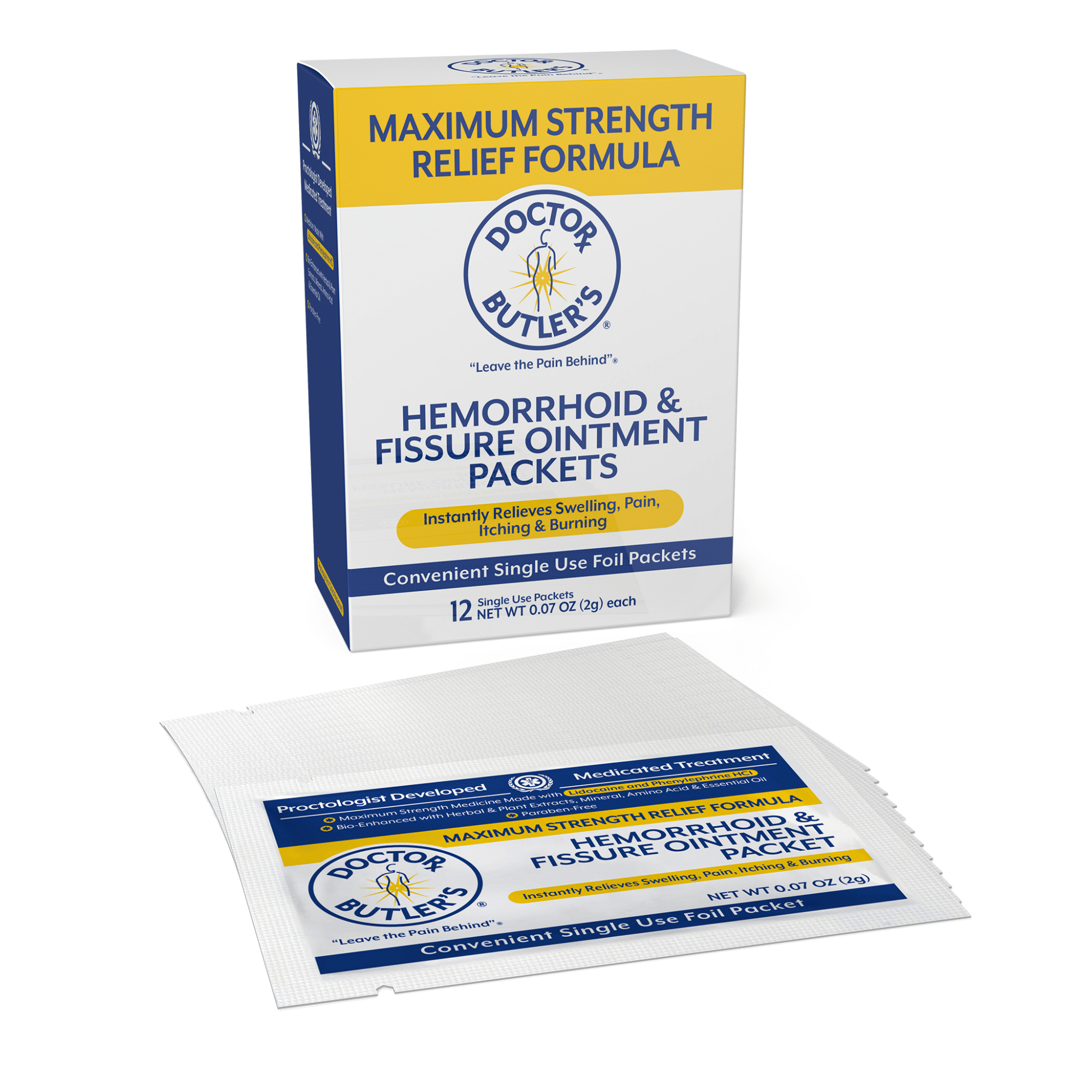 Doctor Butler's Maximum Strength Packets: Hemorrhoid and Fissure Ointment