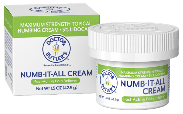 Numb-It-All: Over the Counter Lidocaine Cream by Doctor Butler's
